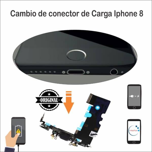 Cambiar conector de carga iPhone 8